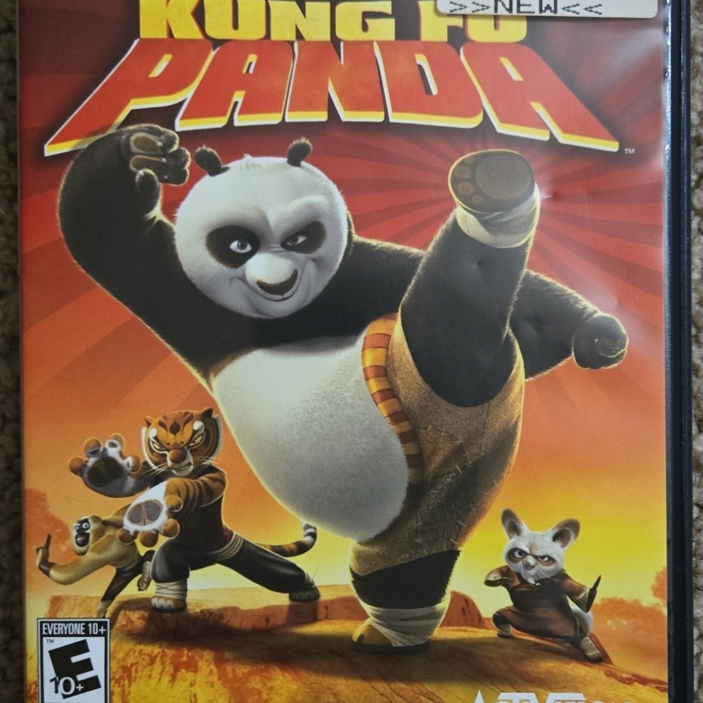 Kung Fu Panda DVD Movie Cover - Red, Orange, Black, White